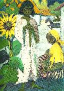 Otto Mueller zigenare med solrosor Spain oil painting artist